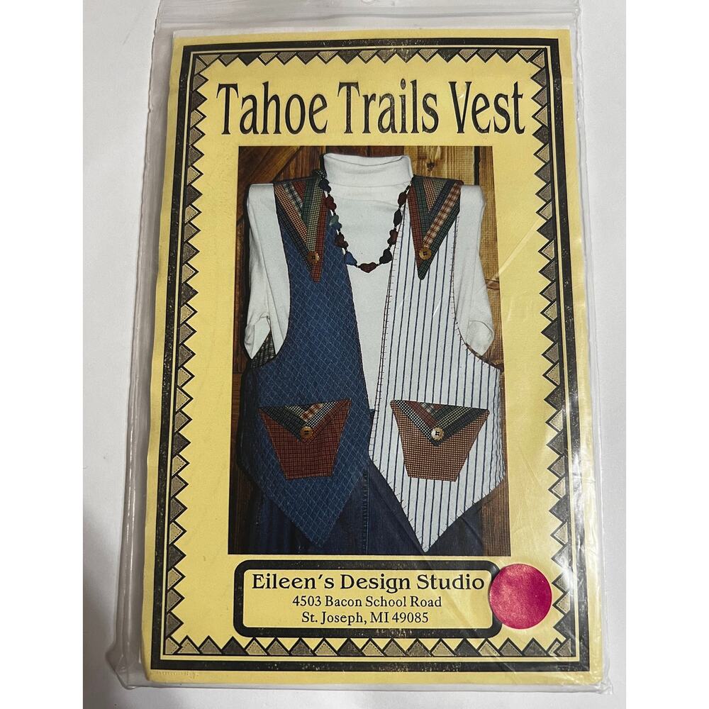 New Eileen's Design Studio-Tahoe Trails Vest Style V16 Sizes Small-X-Large